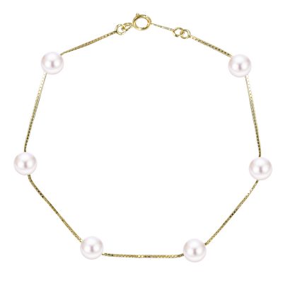 14KT Yellow Gold Freshwater Bracelet