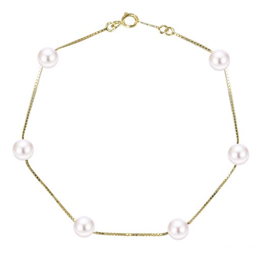 14KT Yellow Gold Freshwater Bracelet