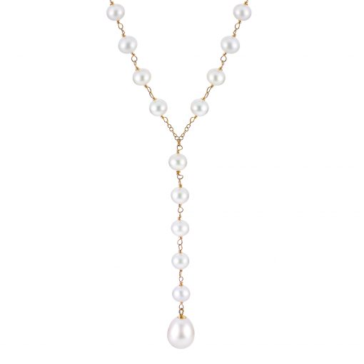 14KT Yellow Gold Freshwater Pearl Necklace