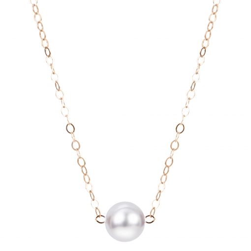 14KT Yellow Gold Akoya Pearl Necklace