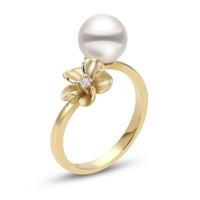 14KT Yellow Gold Akoya Ring