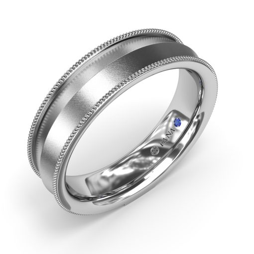 Sandblast Finish Mens Band - Image 2