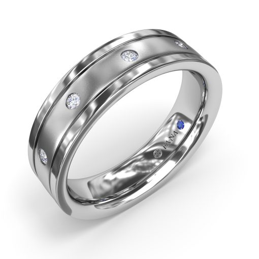 Sandblast Finish Mens Band - Image 2