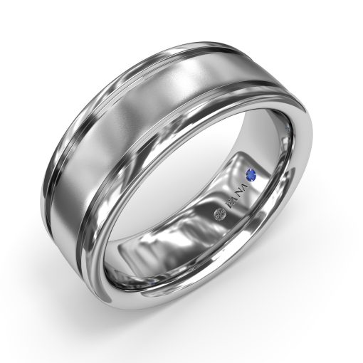 Sandblast Finish Mens Band - Image 2