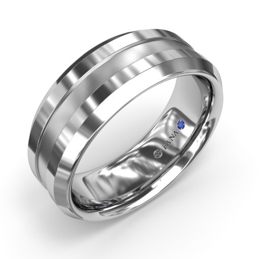 Sandblast Finish Mens Band - Image 2