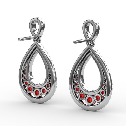 Bedazzled Drop Earrings - Image 3