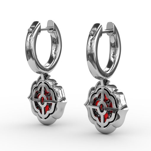 Victorian Style Dangle Earrings - Image 3