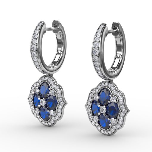 Victorian Style Dangle Earrings - Image 2