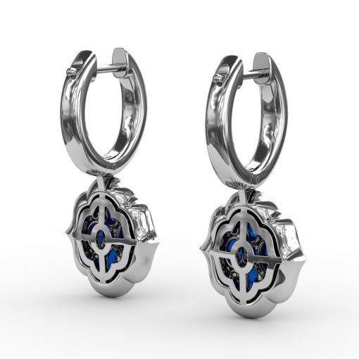 Victorian Style Dangle Earrings - Image 3