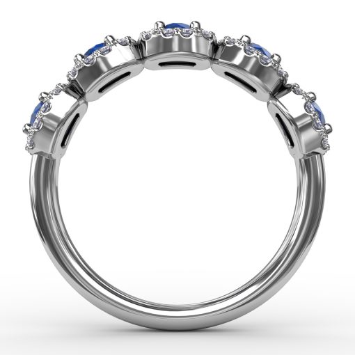Blossoming Love Sapphire and Diamond Ring - Image 3