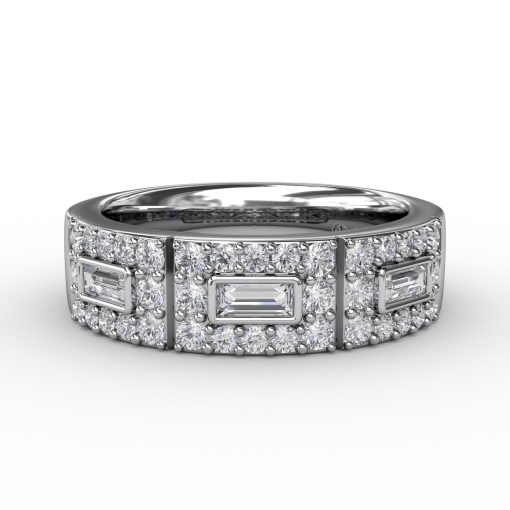 Emerald Cut Diamond Band - Image 2