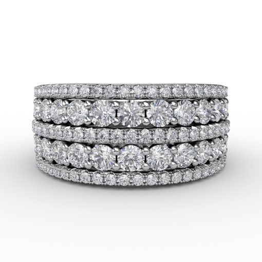 Five-Row Diamond Band - Image 2