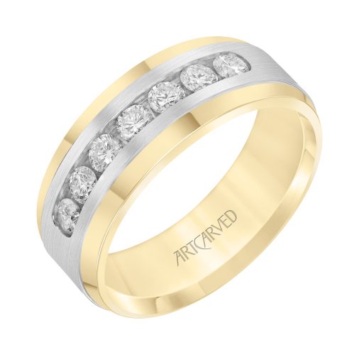 22-V8963YW8-G.00 - ARTCARVED - 3/4ct tw channel set diamond ring