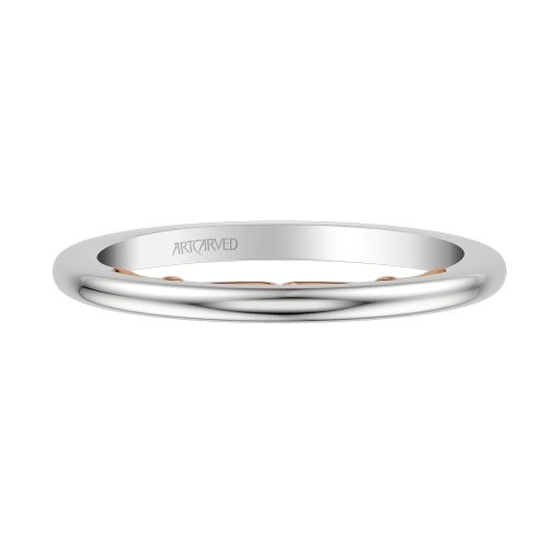 31-V1011WR-L.00 - ARTCARVED - Lyric Polished Wedding Band with Inner Carved details - Image 2