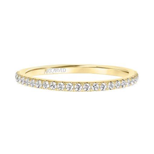 31-V544W-L.00 - ARTCARVED - Classic Wedding Band with Round Diamonds - Image 2