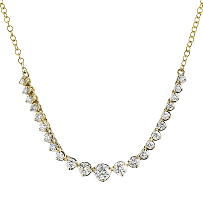 ZN115-Y Necklace in 14k Gold with Diamonds