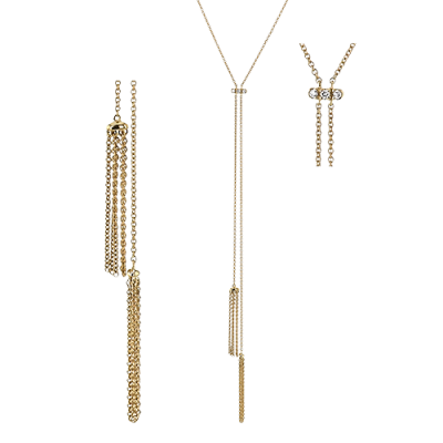 ZP1182 Necklace in 14k Gold with Diamonds