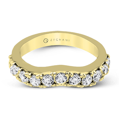 ZR1143 Anniversary Ring in 14k Gold with Diamonds - Image 2