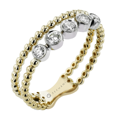 ZR2435 Right Hand Ring in 14k Gold with Diamonds