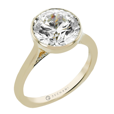 ZR2606 Engagement Ring in 14k Gold with Diamonds