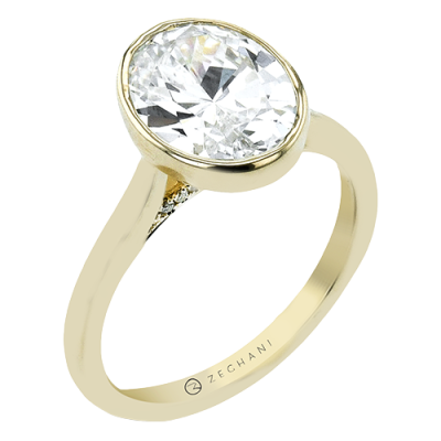 ZR2606-OV Engagement Ring in 14k Gold with Diamonds