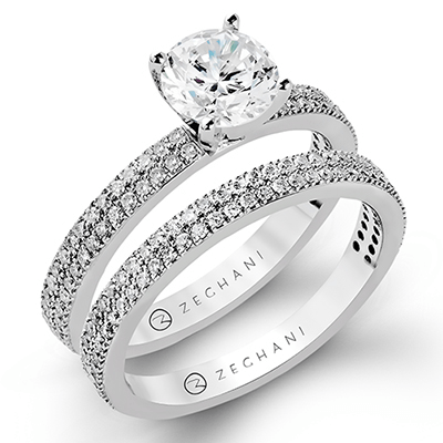 ZR263 Wedding Set in 14k Gold with Diamonds