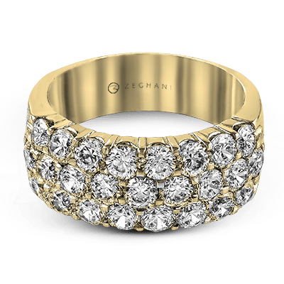 ZR489 Anniversary Ring in 14k Gold with Diamonds